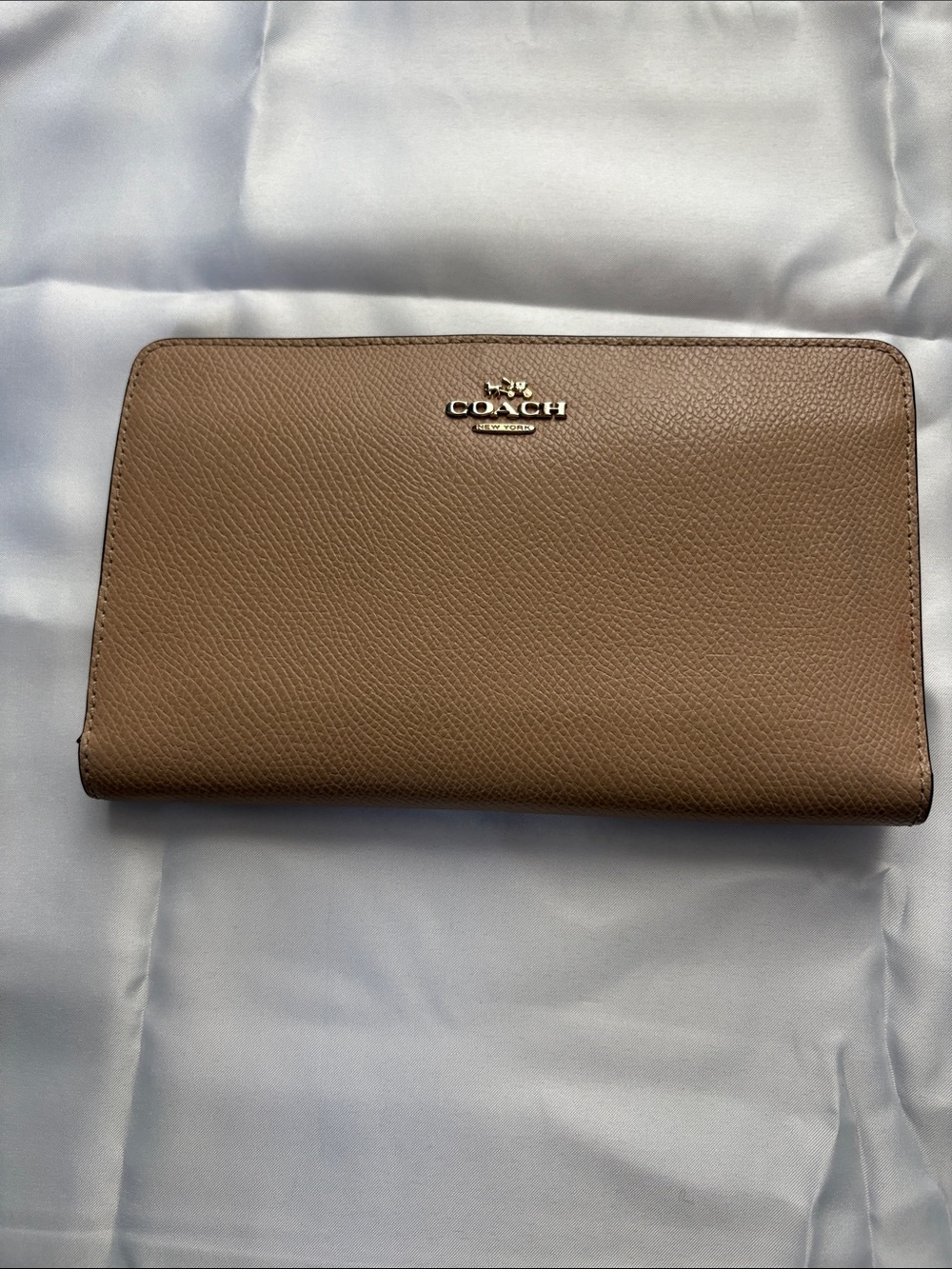 Coach Pebbled Zip Wallet